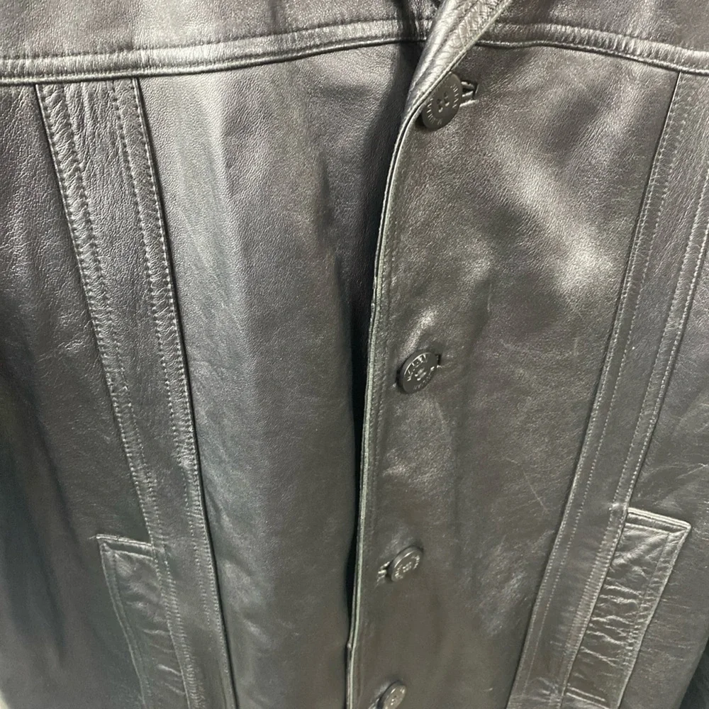 VTG Wilsons Pebbled Leather Julian Jacket Mens Thinsulate XL Extra Large Vintage